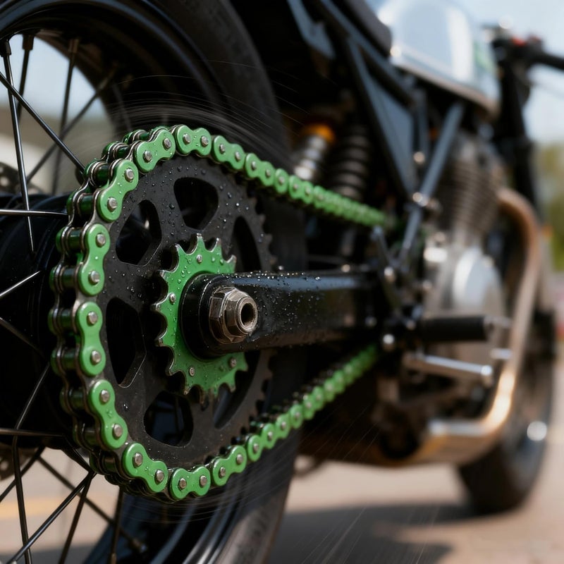 DREAM MOTION Motorcycle 420 Chain 108 Links Anti-Rust Coating Drive Chain Powersports Parts for Honda Apollo Yamaha 50cc ~ 150cc SSR ATV Street Bike All-Road Dirt Pit Bike Accessories(Green) - Image 3